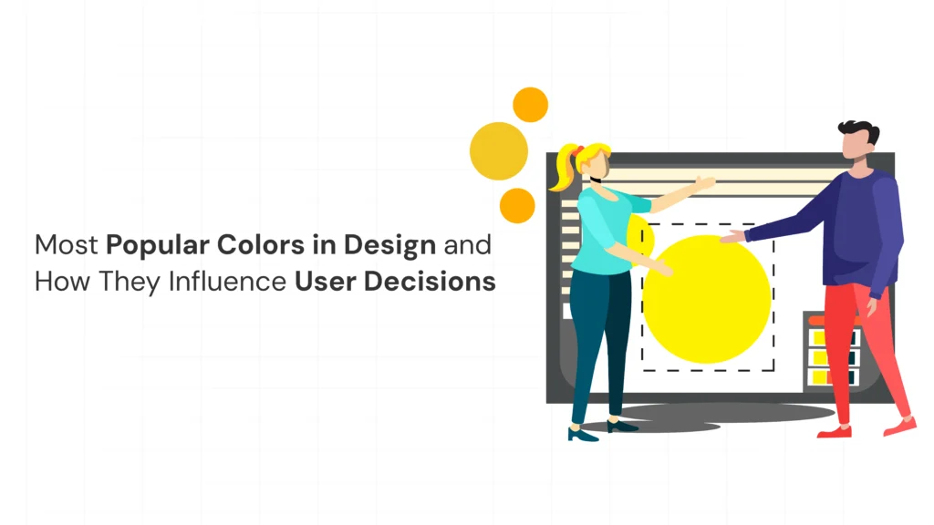 Popular colors in design palette for UX decisions in 2025