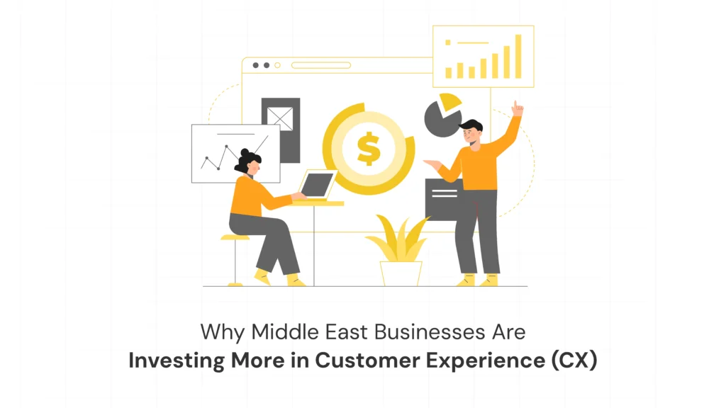 Business leaders in Dubai discussing customer experience strategy for Middle East growth